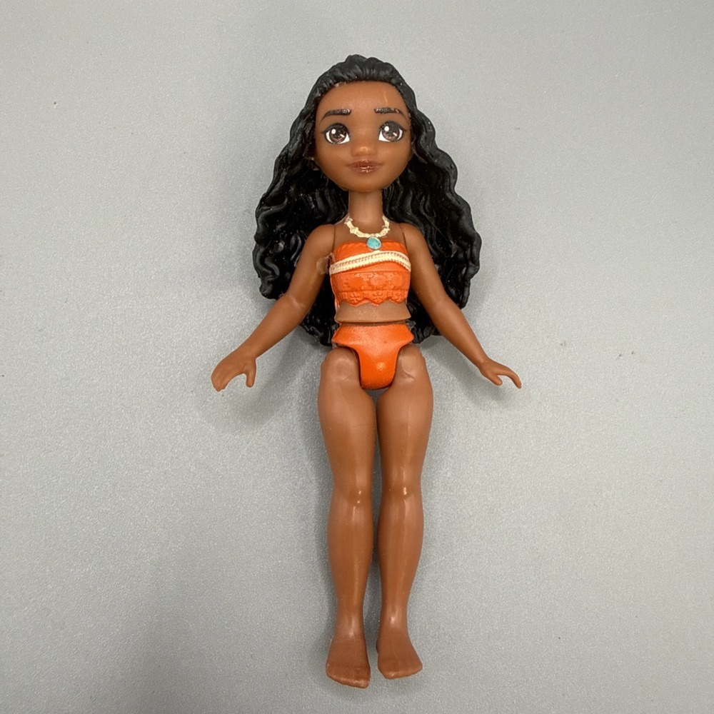 Mattel Disney Princess Sparkling Orange Dress Moana 3.5-Inch Doll Low